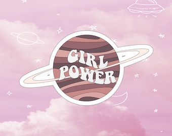 Girl power sticker