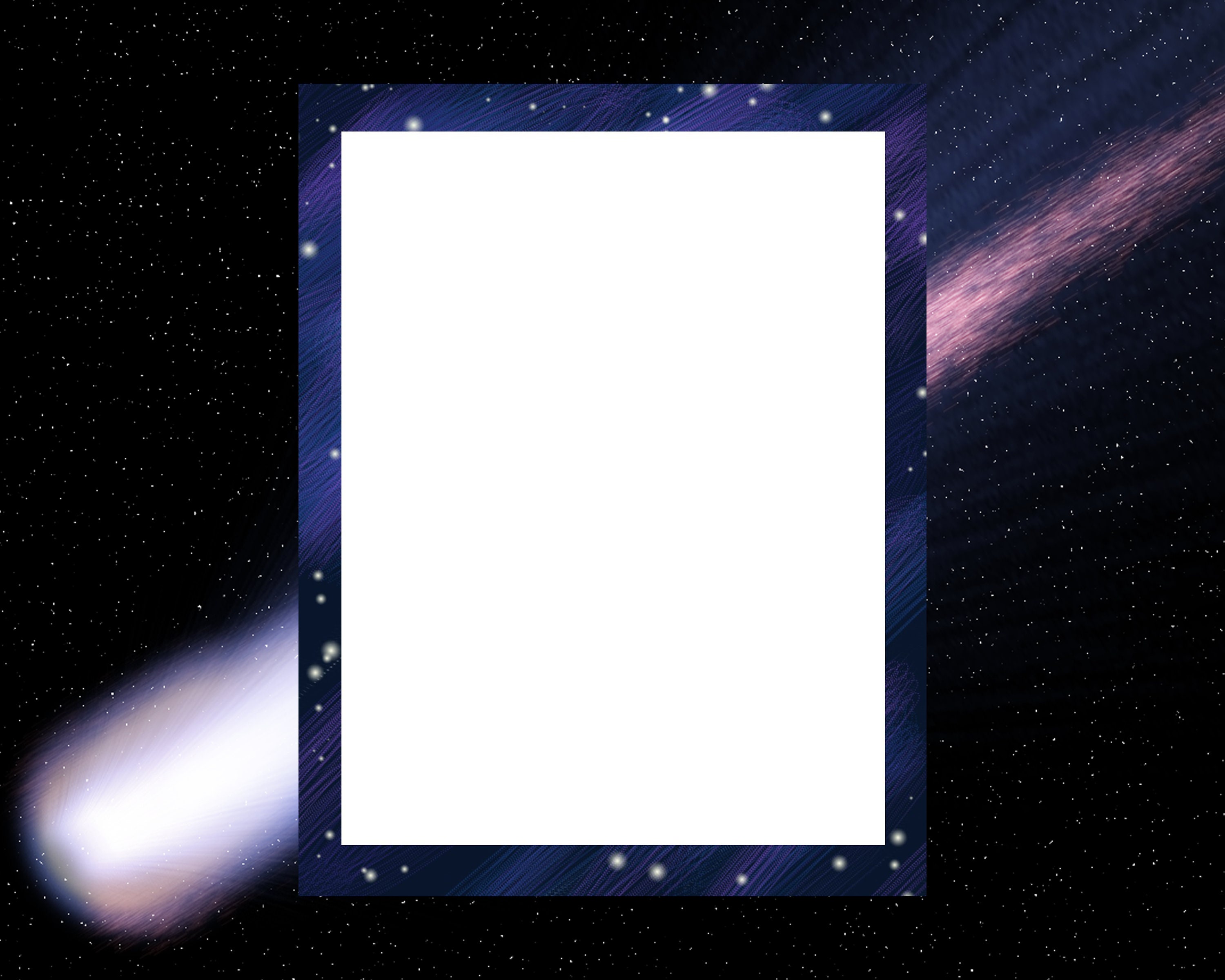 Printable Galaxy Stationery Stars Space Purple Blue | Etsy