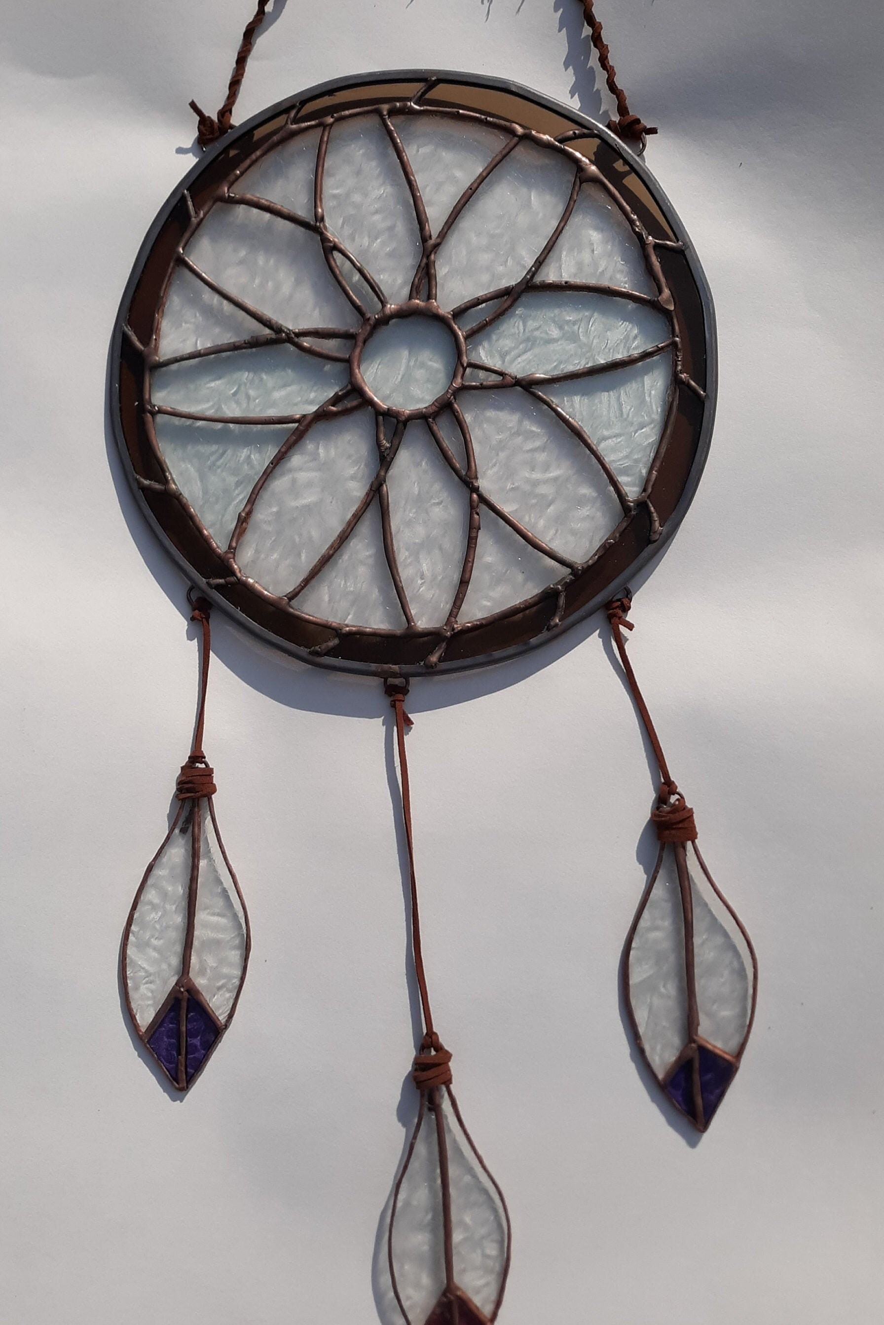 Dream Catcher in stained glass Etsy