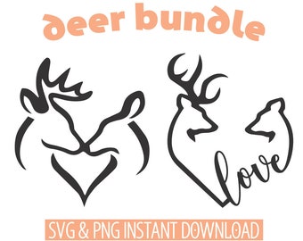 Deer Love Svg Etsy