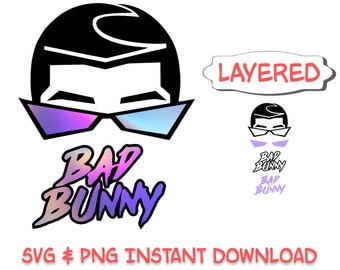 Download Bad bunny svg | Etsy