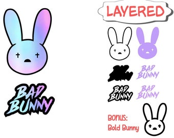 Download Bad Bunny SVG | Etsy