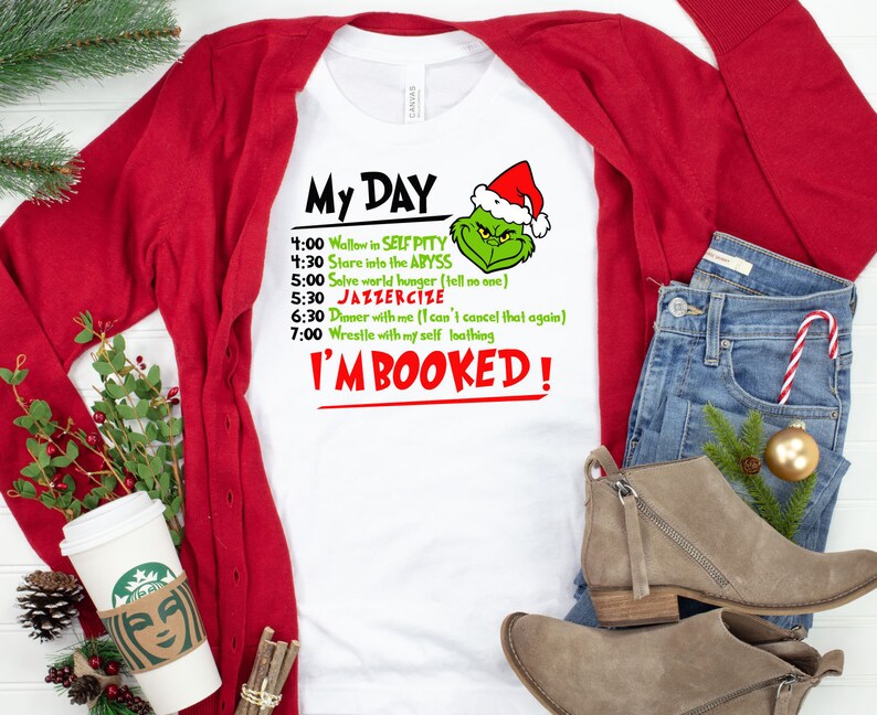 Download My day I am Booked Svg Png DXF Grinch 2020 SVG Layered | Etsy