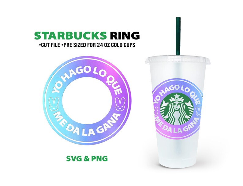 Download Starbucks Svg Bad Bunny Svg Bad Bunny Starbucks SVG Bad | Etsy