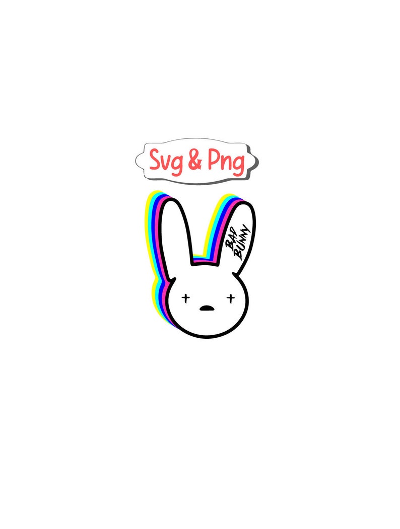 Download Bad Bunny Svg Cut File Bad Bunny Logo SVG Layered Bad | Etsy
