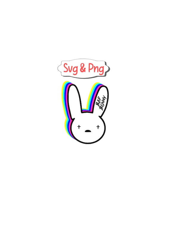 Decals Shirts Bad Bunny Eps Bad Bunny Sublimation DIY Mugs Bad Bunny Png Bad Bunny Logo Svg
