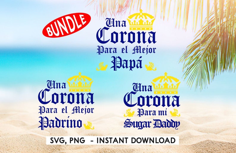 Download Una corona svg corona beer svg Father Day svg Papa Decal ...