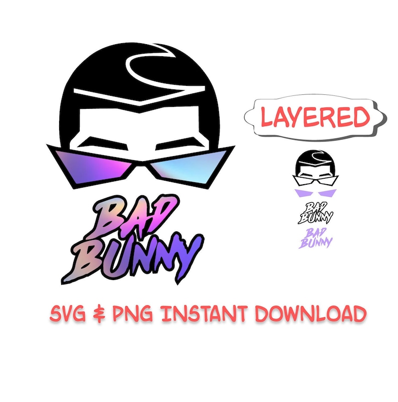 Download Bad Bunny SVG Cut File Bad Bunny Logo SVG Conejo Malo SVG ...