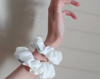 Summer Breeze Cotton Scrunchies |Softest Organic Cotton Muslin Scrunchie | Multiple colour