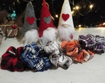 Colección Plaid Scrunchie, Scrunchies a cuadros de invierno
