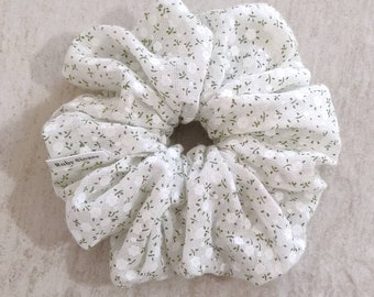 XL Scrunchie/Algodón Floral Scrunchie/Accesorios para el cabello