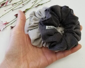 Corduroy Mini Scrunchie set,Set of 2, Gift for friends