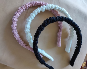 Dünnes Strick Scrunchie Stirnband, Haar Accessoire
