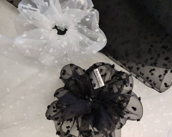 Organza Scrunchie / Accesorio para el cabello de mujer / Scrunchie/ Lujo