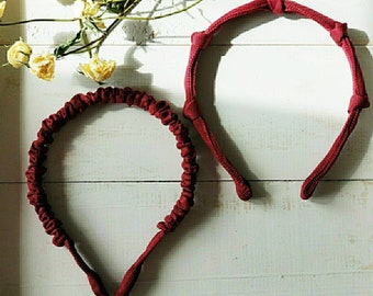 Diadema pequeña anudada / Diadema tejida / Accesorio para el cabello