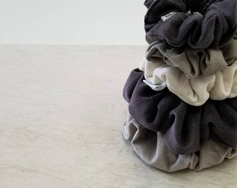 Coletero extragrande de pana, accesorio para el cabello de otoño