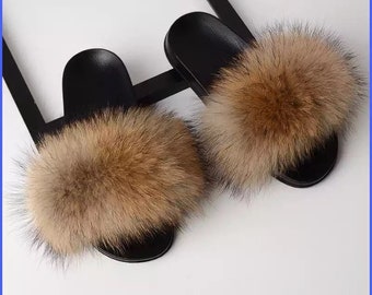 expensive fur slides