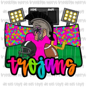 trojans football stadium mascot png, neon mascot png, mascot png