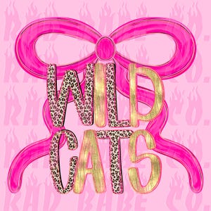 pretty in pink wildcats png, football mascot png, wildcats png