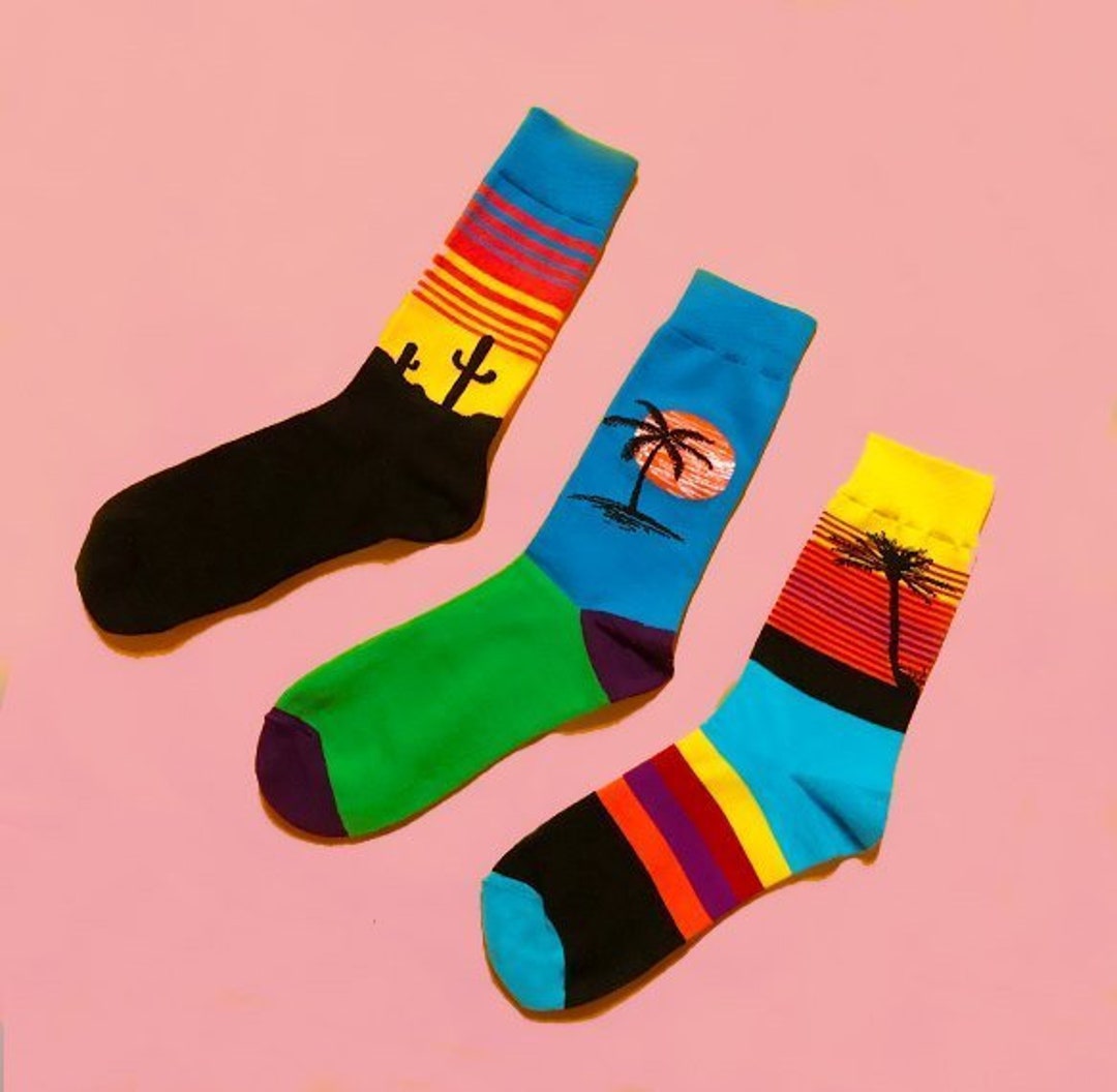 Odd Socks Sunny pack of 3 by the Odd Sock Mob Etsy