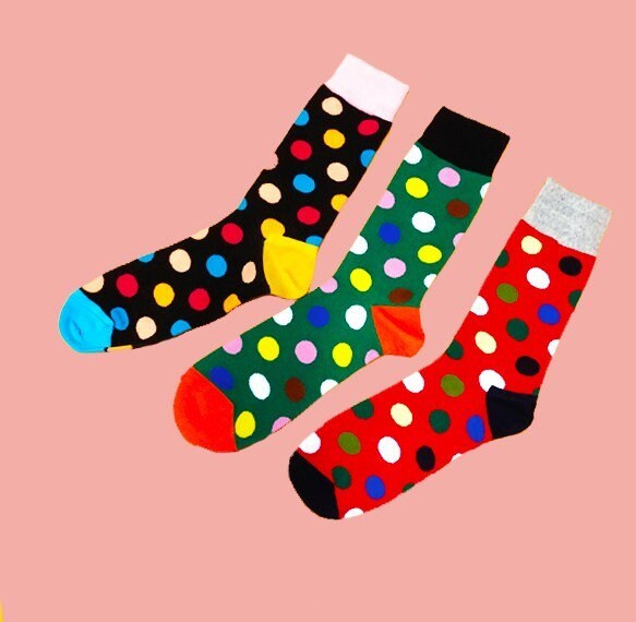 Odd Socks Dots pack of 3 by the Odd Sock Mob Etsy