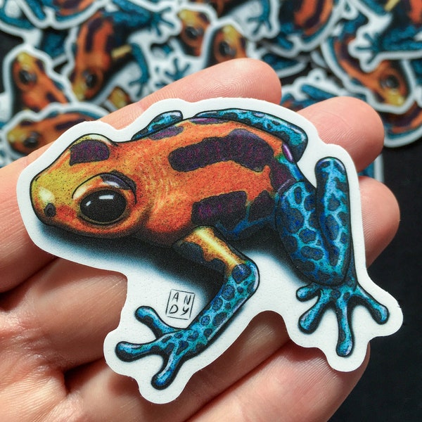 Vynil Sticker - Frosch (Ranitomeya Imitator) - Auto, Skateboard, Notebook, Laptop, Handyhülle, Flasche, Lunchbox, Helm, LKW Aufkleber