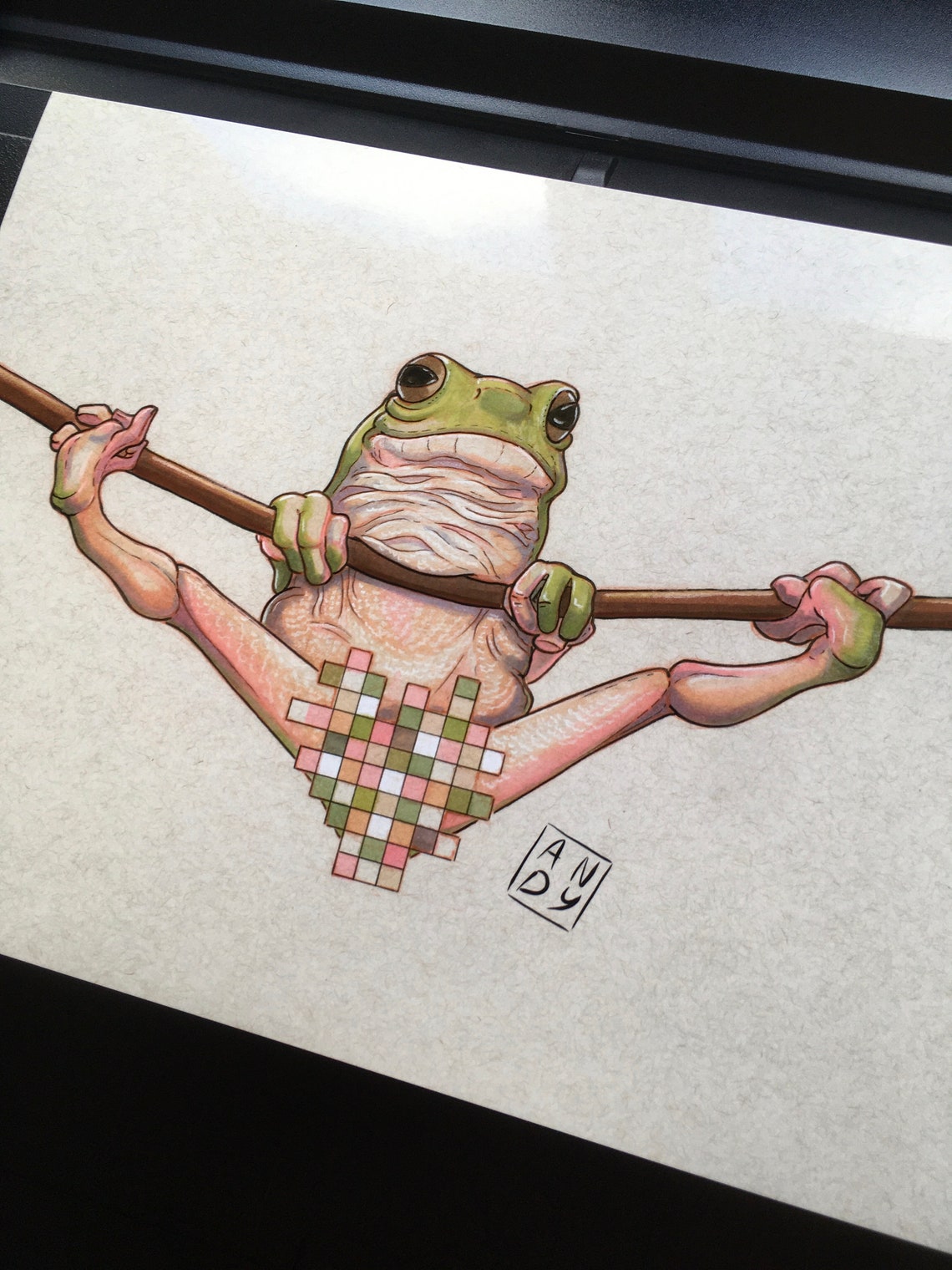 Frog Art Print Animal Prints Safari Living Room Jungle | Etsy