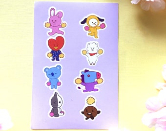 BT21 Vinyl Glossy Sticker Sheet