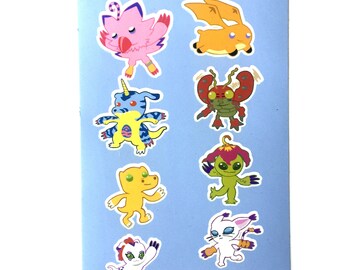 Digimon Glossy Vinyl Sticker Sheet