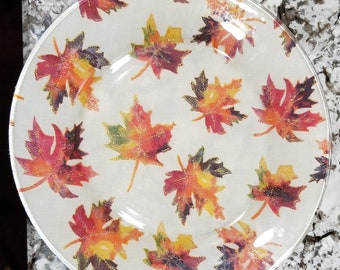 Fall leaf plate