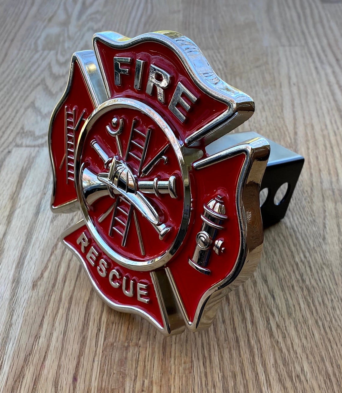 Firefighter Trailer Hitch Cover Solid Metal Etsy