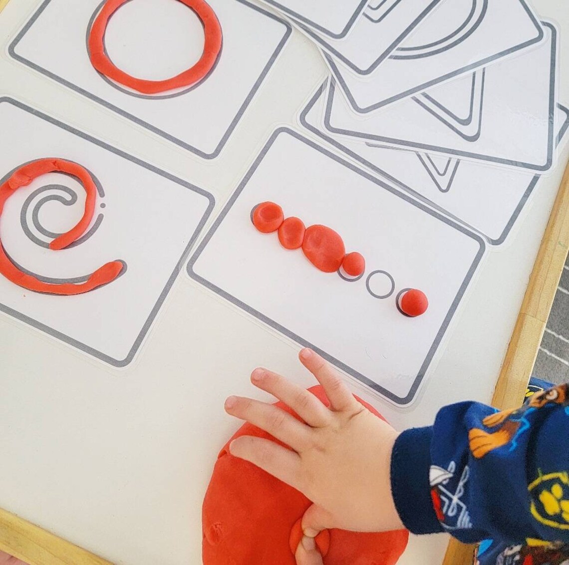 Playdough Mats instant Digital Download Printable Activity, Shapes - Etsy