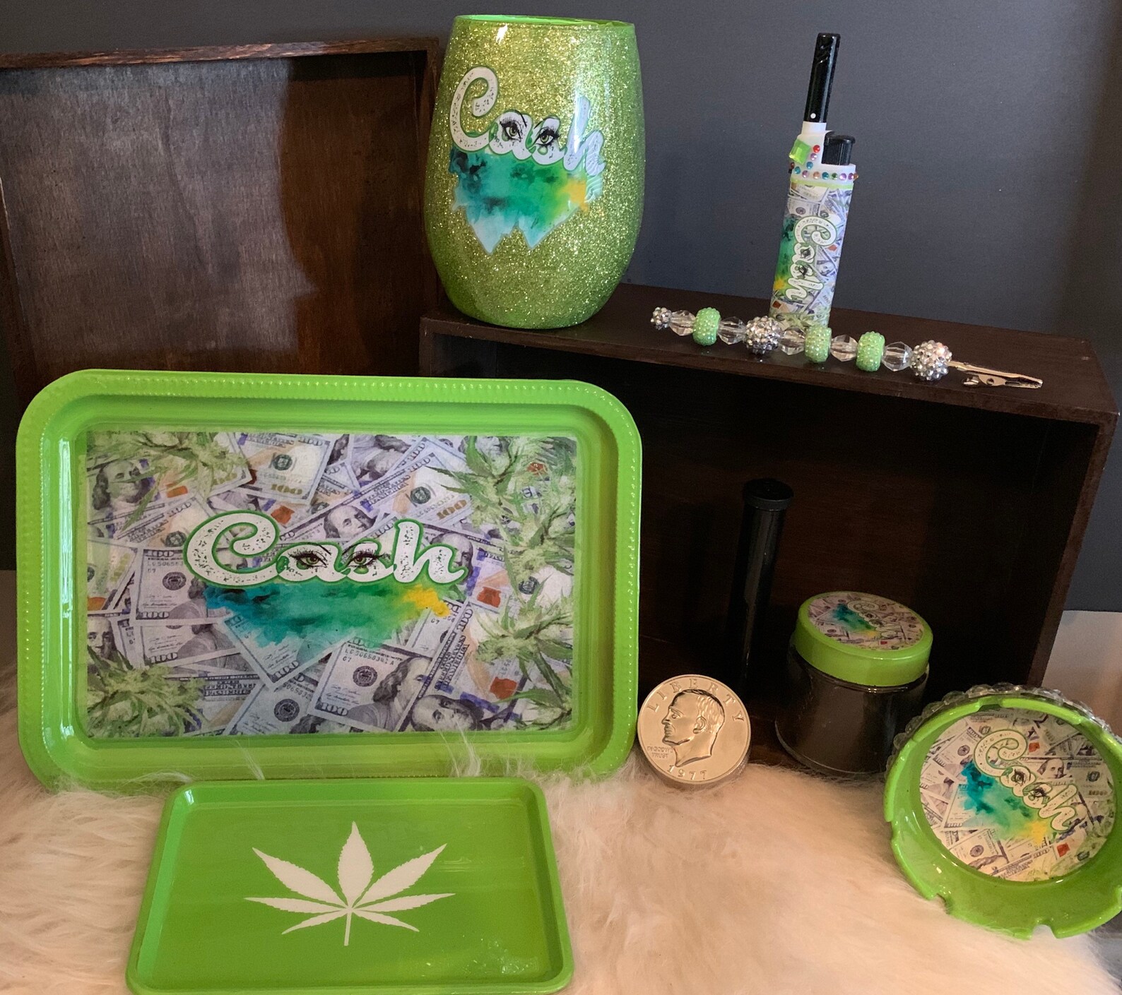 Customized Rolling tray sets made to order Etsy