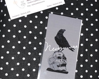 Edgar Allan Poe inspired bookmark