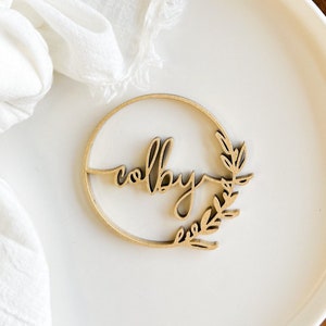 Personalisierte Tischkarte mit Namen, Holzlasur, Lasercut, Lasercut, Lasergravur, Lasergravur, Lasergravur, Lasergravur, Lasercut