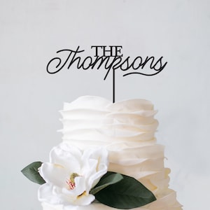 Wedding Cake Topper Custom Cake Topper Mr and Mrs cake topper Birthday Bridal Shower Anniversary cake topper for wedding personalized