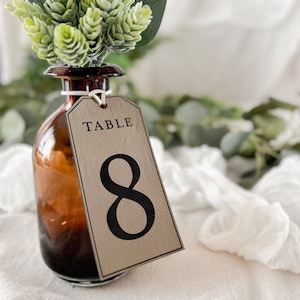 table numbers for wedding