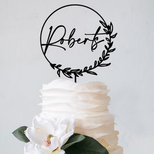 Wedding Cake Topper Custom Cake Topper for Wedding cake topper Bridal Shower Cake topper boho cake topper birthday