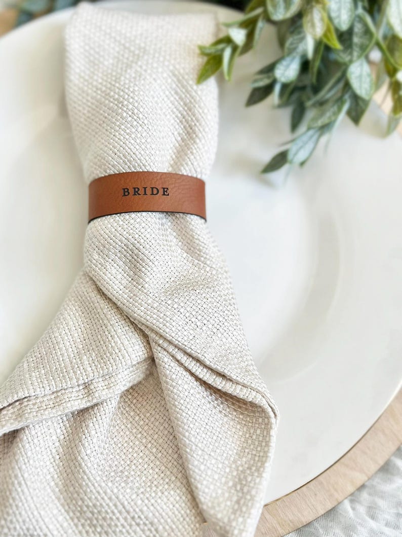 wedding personalized napkin ring