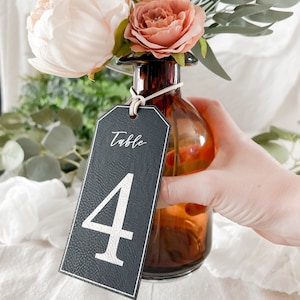 table number tags