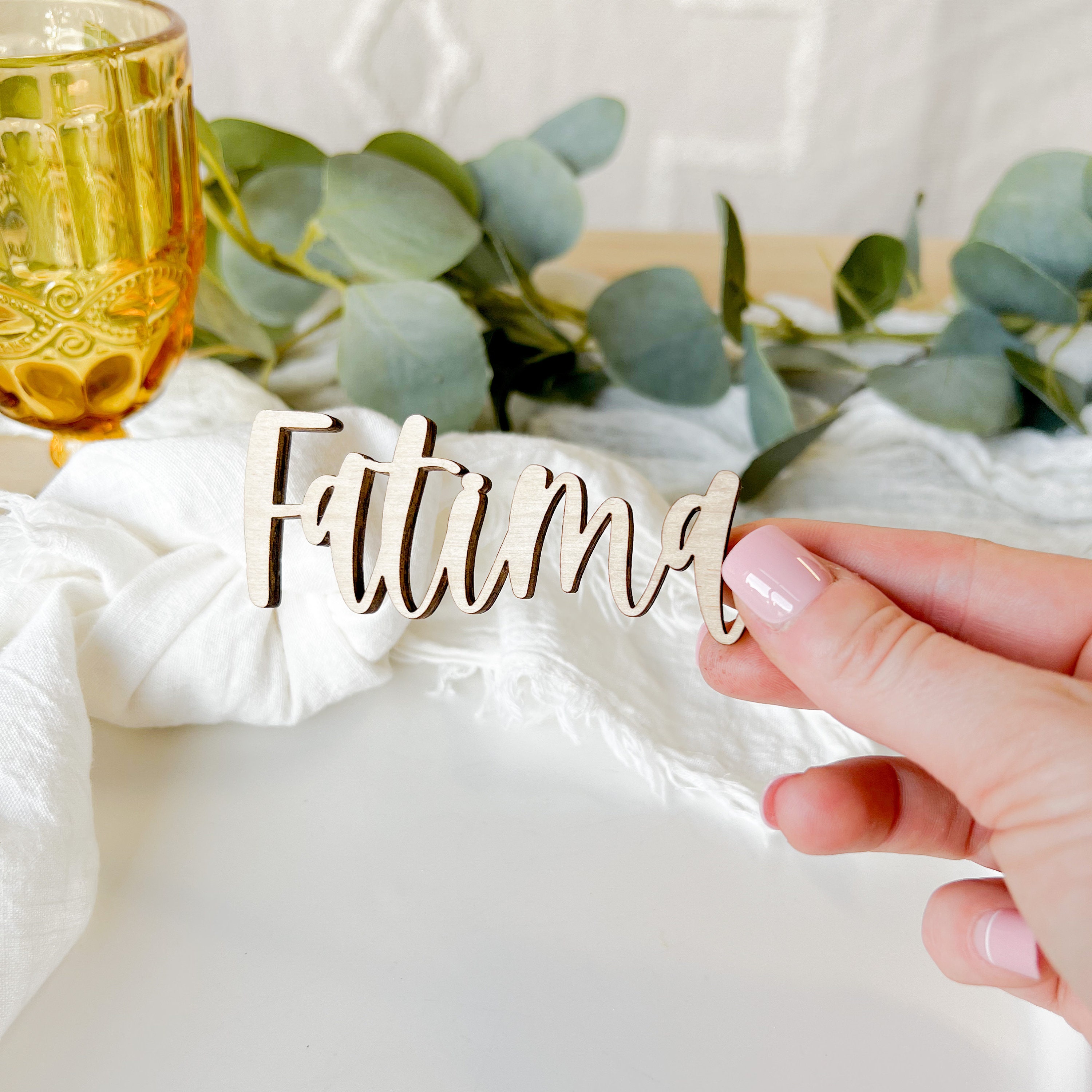 Custom Party Place Card Event Name Tag Party Table Decor Rustic Party ...