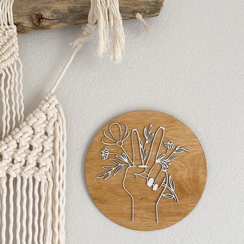 Peace Sign Hippie Wall Decor Boho Decor 70s Decor Retro Etsy