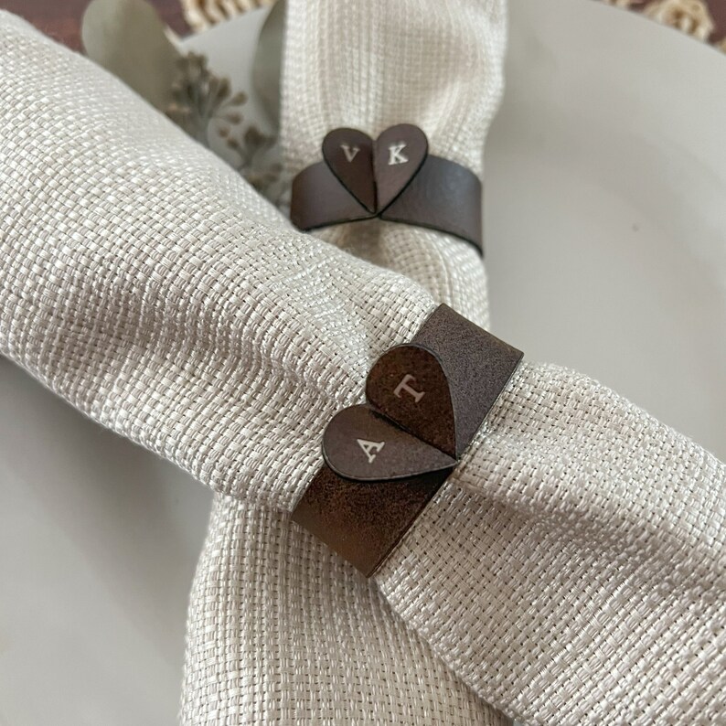 Custom Napkin Ring Personalized Wedding Favor Custom Place - Etsy