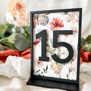 Custom Wedding Table Number Wedding Table Decor Wedding Rectangle Table ...