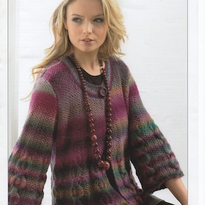 KNITTING PATTERN Ladies James C Brett Jacket/Cardigan DK Monsoon Instant Digital Download