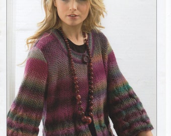 KNITTING PATTERN Ladies James C Brett Jacket/Cardigan DK Monsoon Instant Digital Download