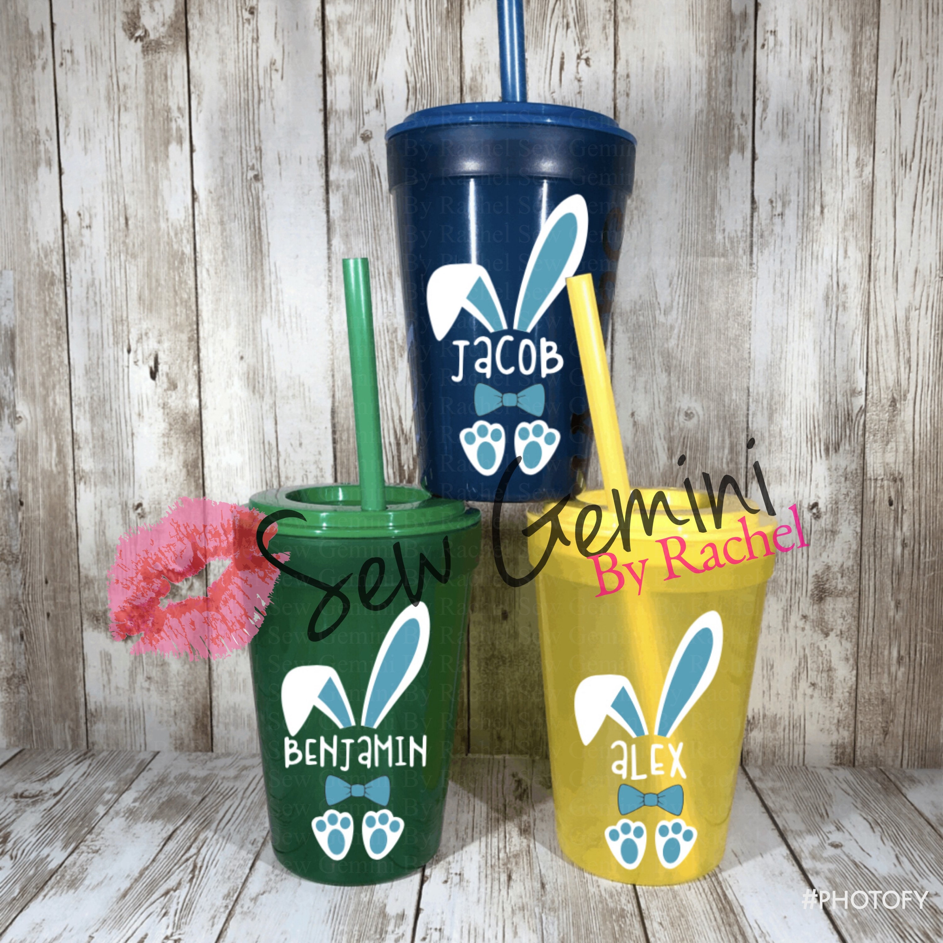 Personalized Easter tumblers for kids Personalized kids Etsy