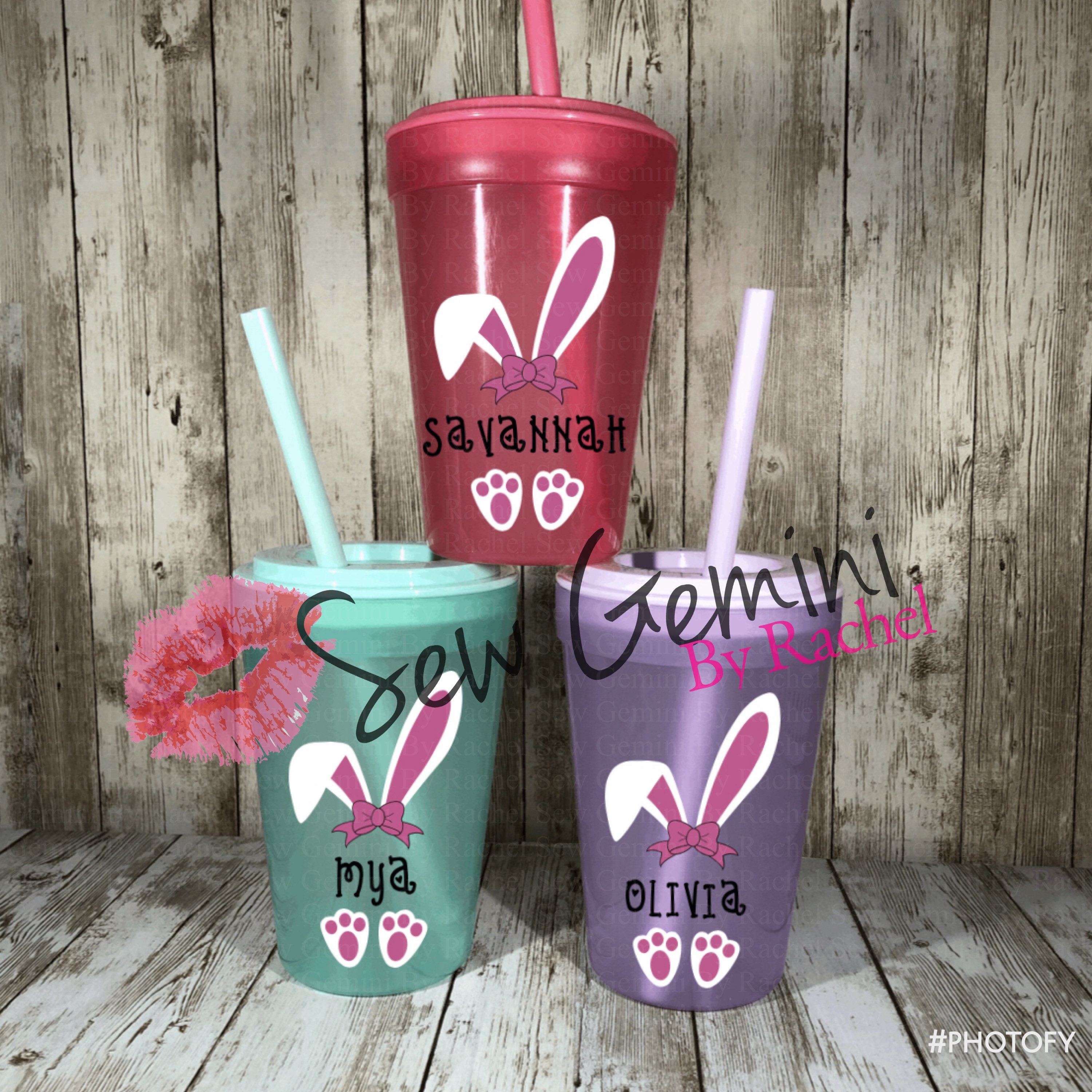 Personalized Easter tumblers for kids Personalized kids Etsy