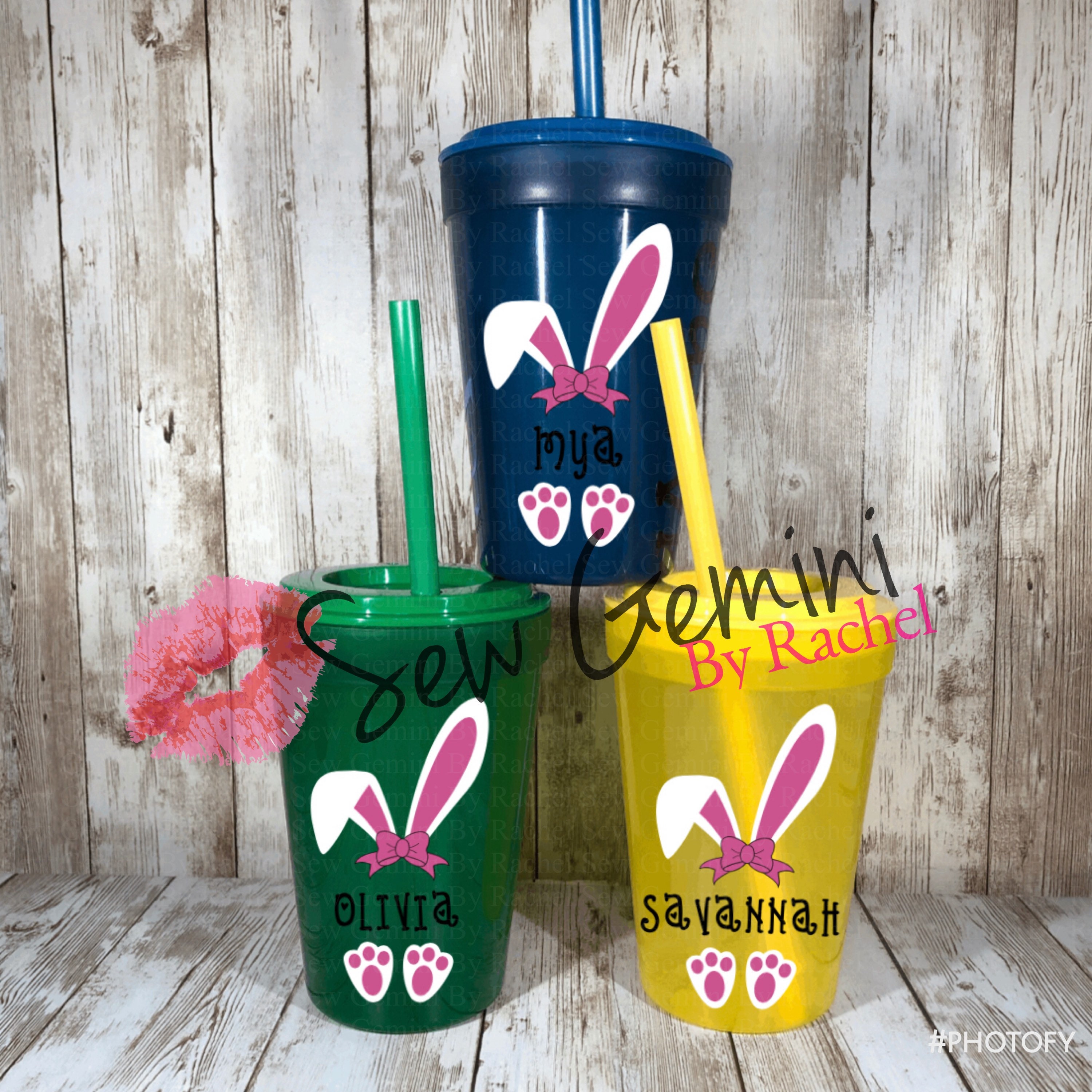 Personalized Easter tumblers for kids Personalized kids Etsy