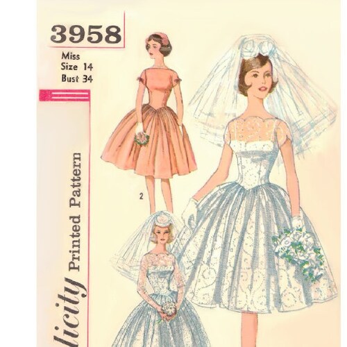 Sewing PATTERN Women Wedding Prom Dress Digital PDF Sewing Etsy